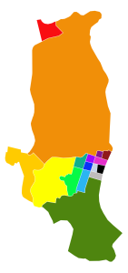 Mapa mudo coloreado de la ciudad de Guayaquil. Mapa mudo coloreado de la ciudad de Guayaquil.