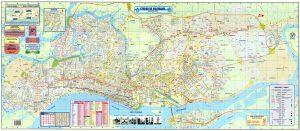 Mapa tur&iacute;stico de la ciudad de Guayaquil