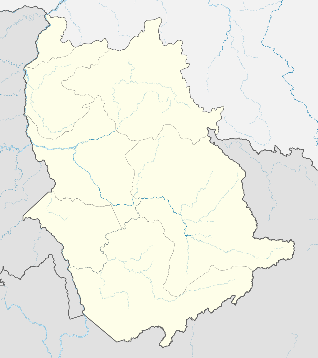 Mapa mudo del estado Amazonas (Venezuela).