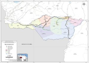 Mapa de carreteras del estado Apure