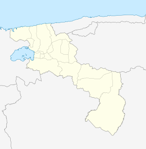 Mapa mudo del estado Aragua