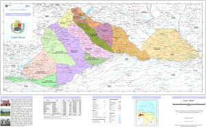 Mapa pol&iacute;tico del estado Barinas