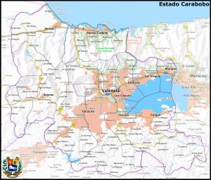 Mapa del estado Carabobo