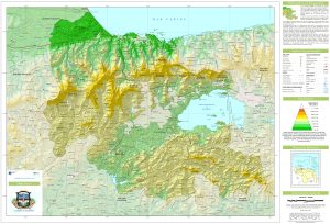 Mapa f&iacute;sico del estado Carabobo