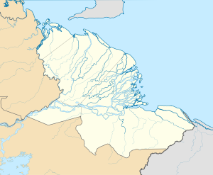 Mapa mudo del estado Delta Amacuro
