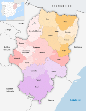 ¿Cuales son los partidos judiciales de Aragón?