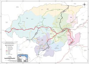 Mapa de carreteras del estado Lara
