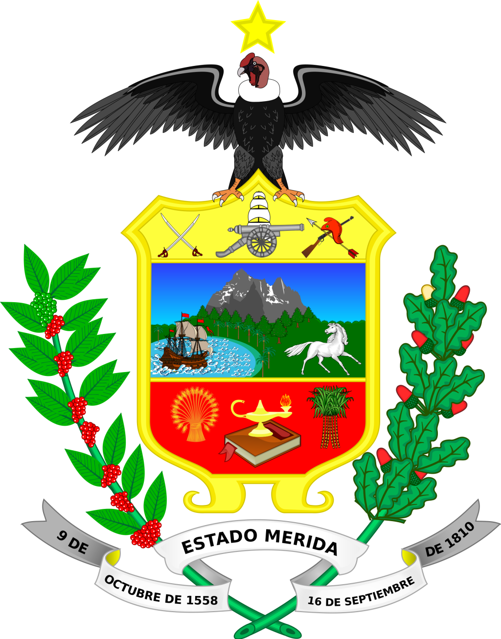 Escudo del estado M&eacute;rida.