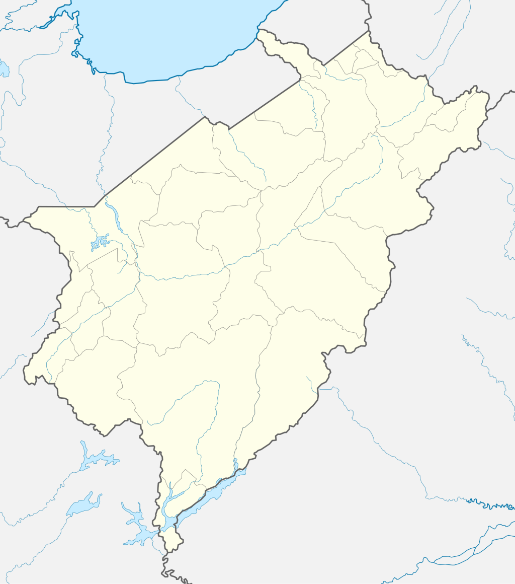 Mapa mudo del estado M&eacute;rida.