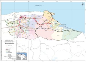 Mapa de carreteras del estado Miranda