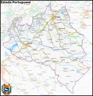 Mapa del estado Portuguesa