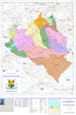Mapa pol&iacute;tico del estado Portuguesa