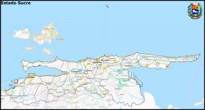 Mapa del estado Sucre (Venezuela)