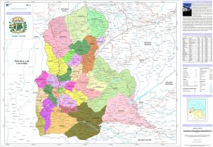 Mapa pol&iacute;tico del estado T&aacute;chira