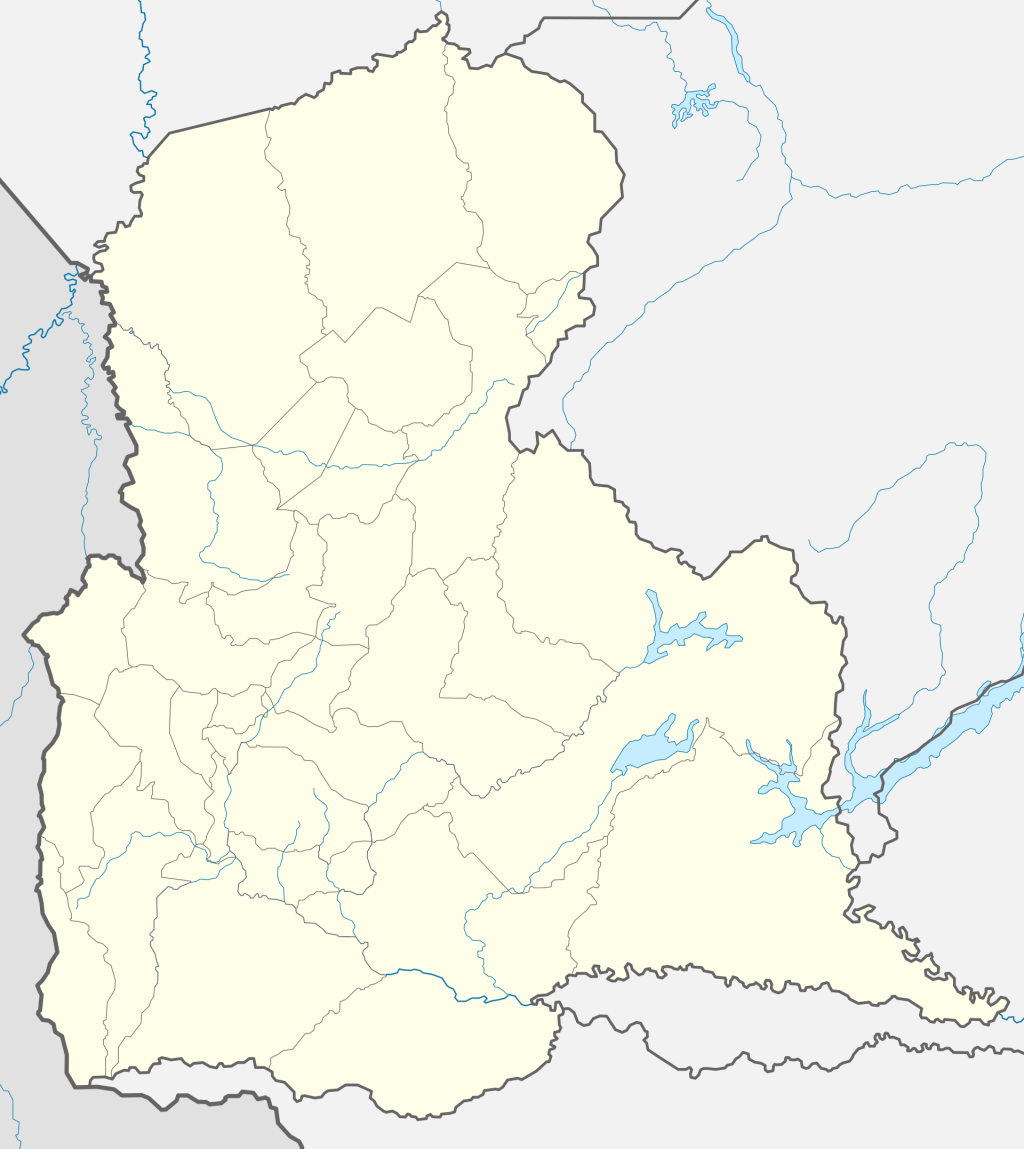 Mapa mudo del estado T&aacute;chira.