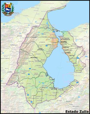 Mapa del estado Zulia