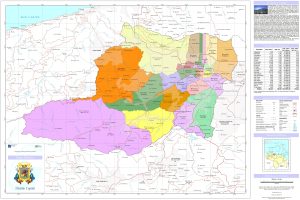 Mapa pol&iacute;tico del Distrito Capital (Venezuela)