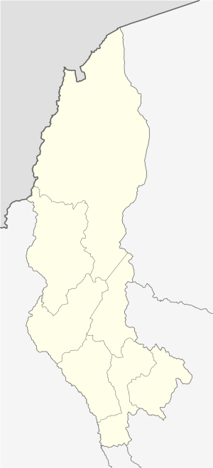 Mapa mudo del departamento peruano de Amazonas