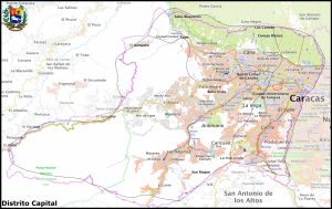 Mapa del Distrito Capital (Venezuela)