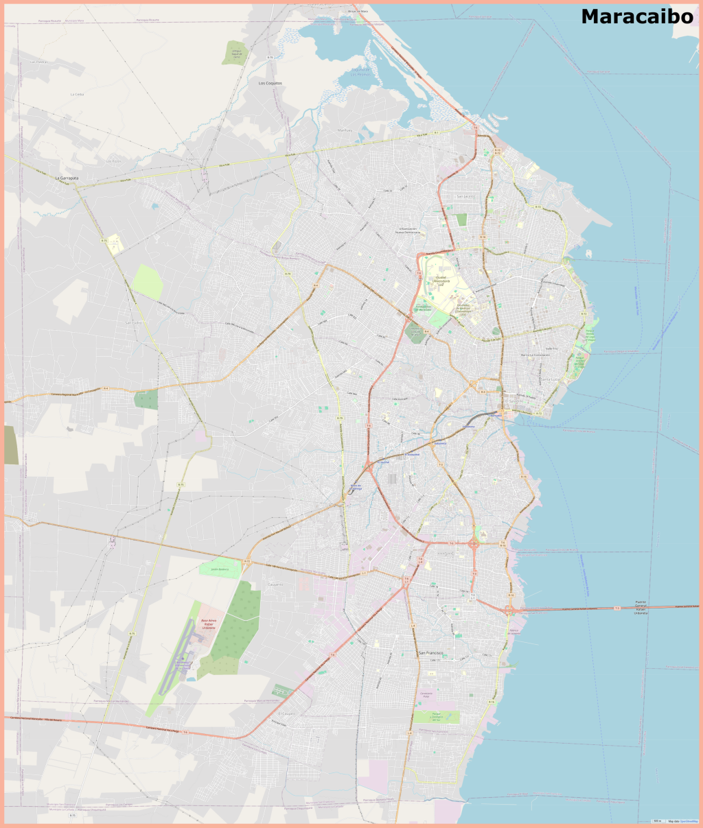Plano de la ciudad de Maracaibo.