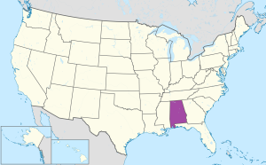 &iquest;D&oacute;nde se encuentra el estado de Alabama?