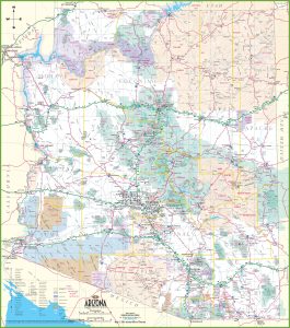 Mapa de Arizona.