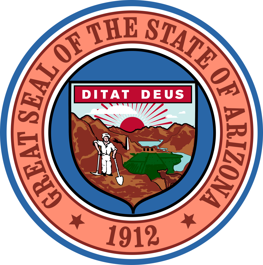 Gran sello del estado de Arizona.