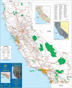 Mapa de California.