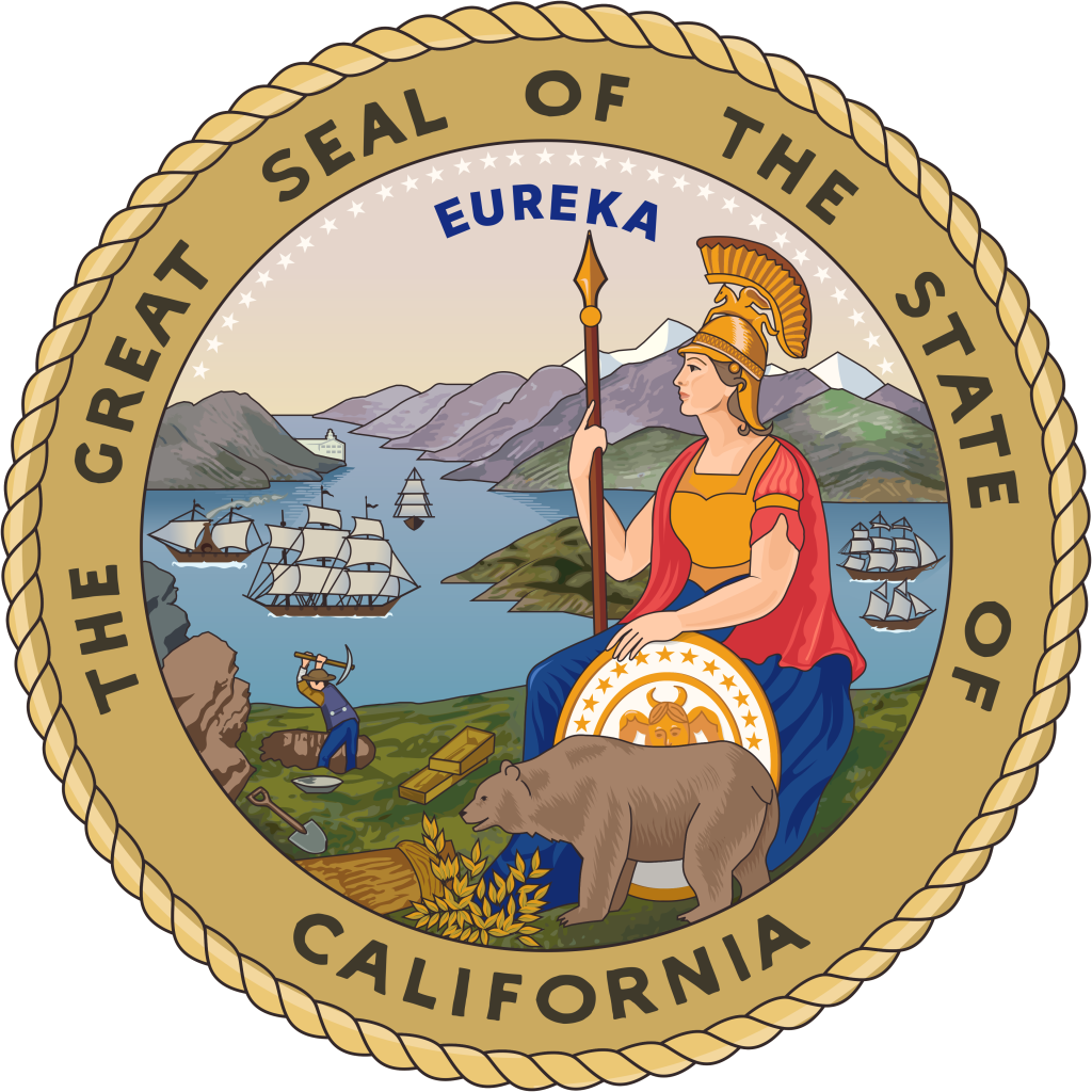 Gran sello del estado de California.