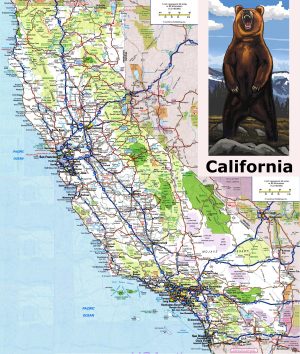 Mapa de carreteras del estado de California