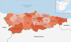 ¿Cuáles son los partidos judiciales de Asturias?