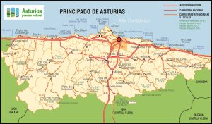 Carreteras del Principado de Asturias.