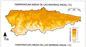 Mapas climáticos de Asturias