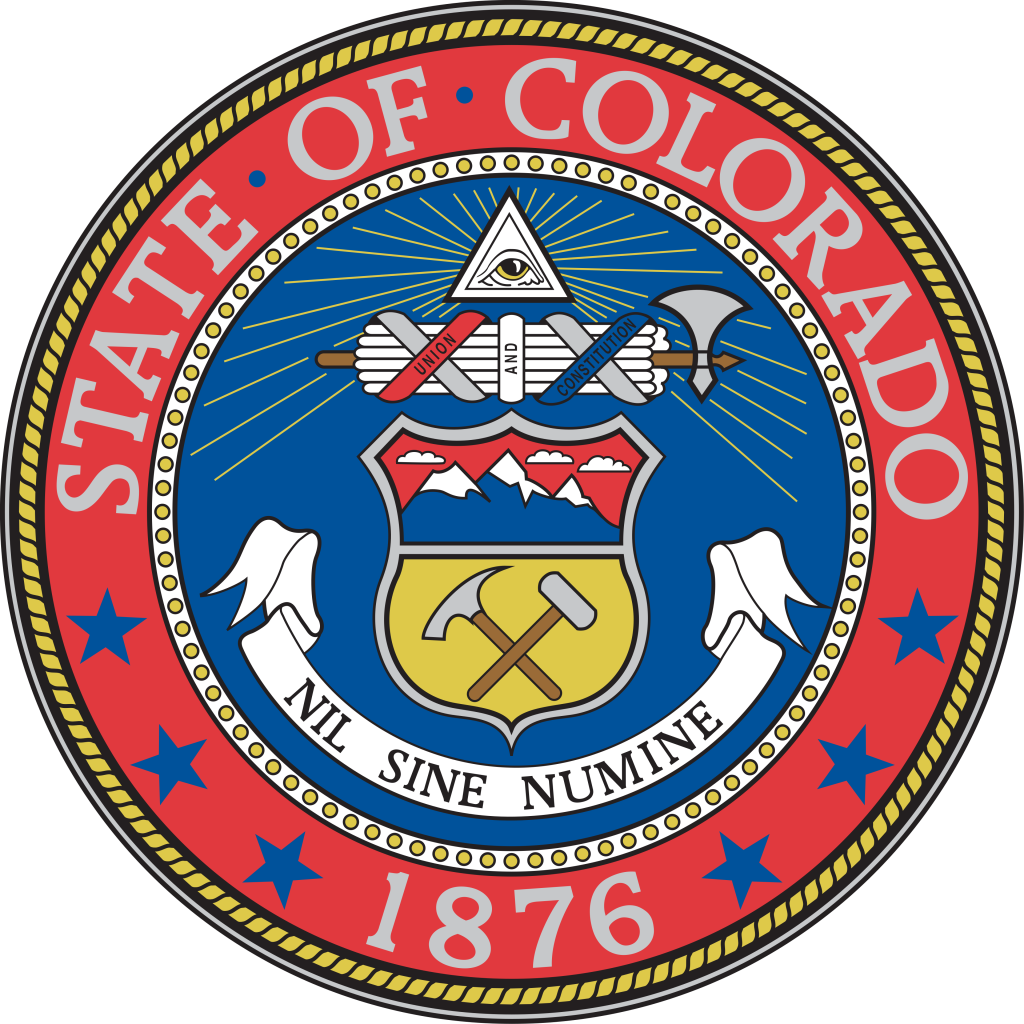 Gran sello del estado de Colorado.