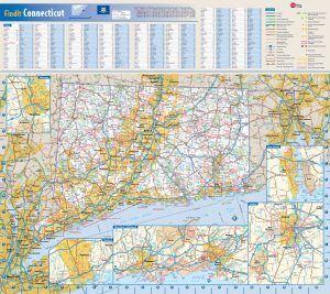 Mapa de Connecticut.