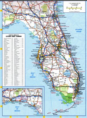 Mapa de carreteras del estado de Florida