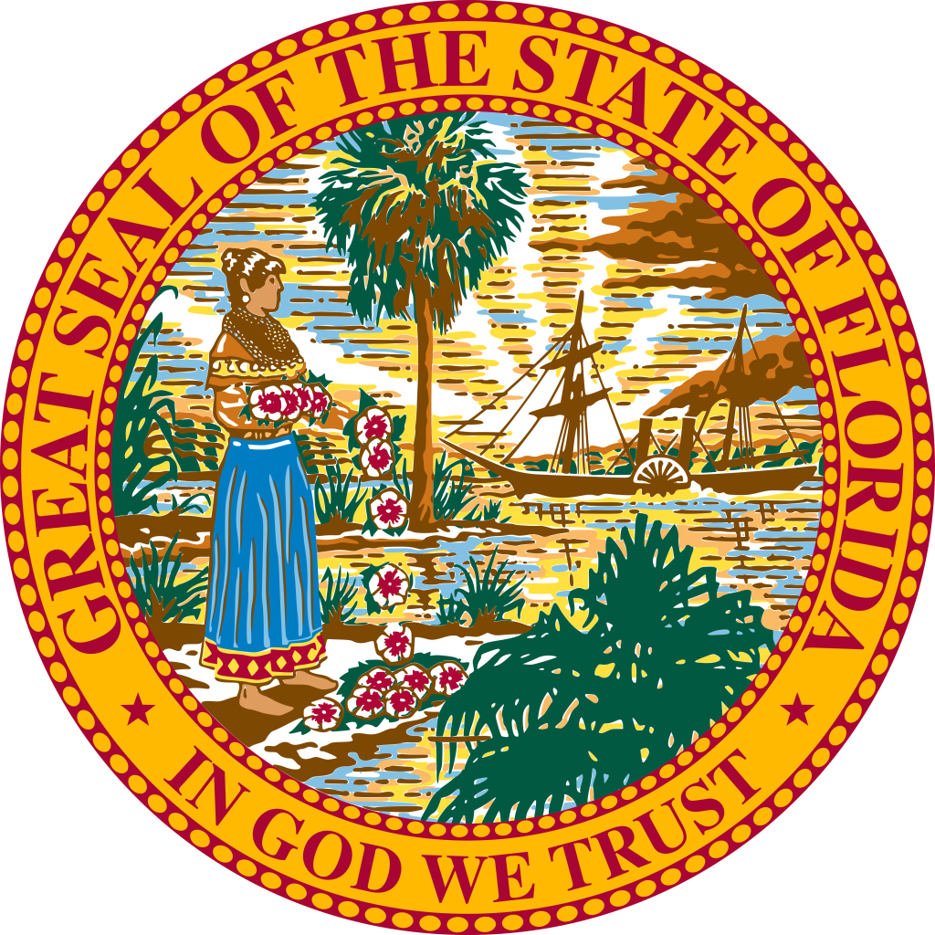 Gran sello del estado de Florida.