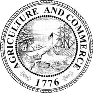 Reverso del gran sello del estado de Georgia (Estados Unidos).