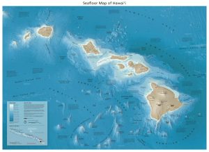 Mapa del fondo marino de Haw&aacute;i.
