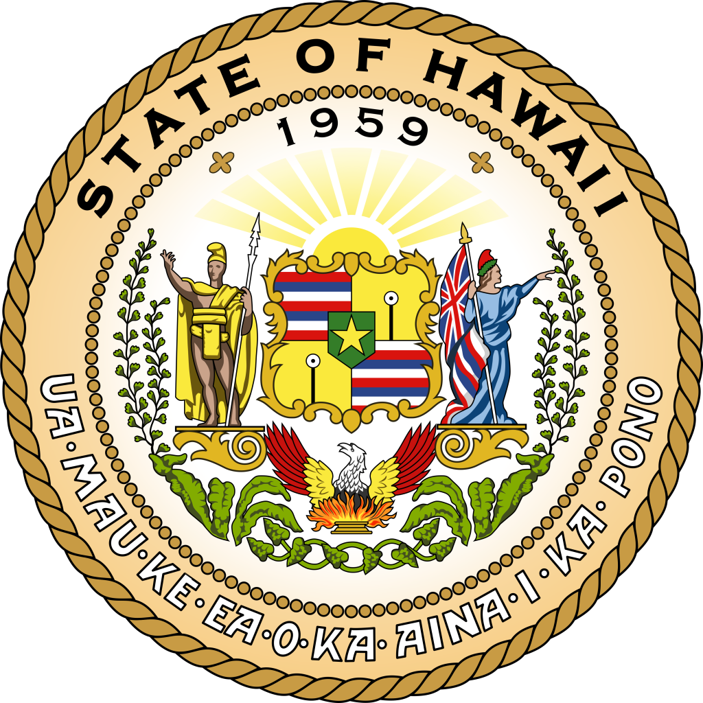 Gran sello del estado de Haw&aacute;i.