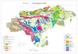 Mapa geológico de Cantabria