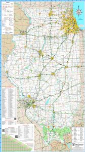 Mapa de Illinois.