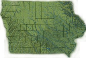 Topografía del estado de Iowa. Topografía del estado de Iowa.
