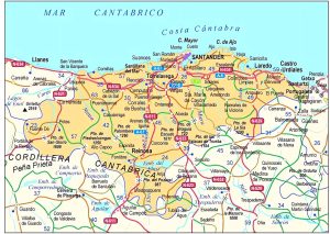 Carreteras principales de Cantabria.