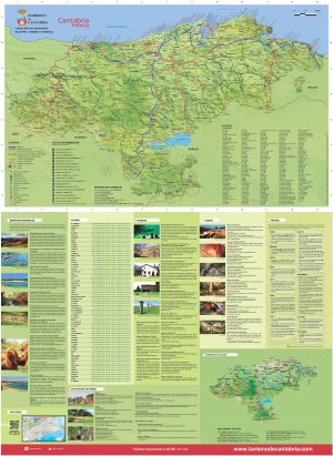 Mapa turístico de Cantabria