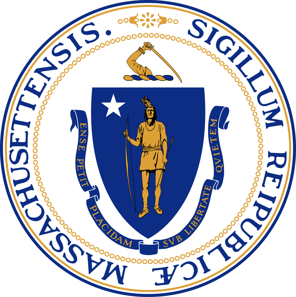 Gran sello del estado de Massachusetts.