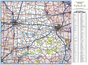 Mapa de carreteras del estado de Misuri