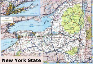 Mapa de carreteras del estado de Nueva York