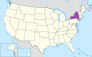 &iquest;D&oacute;nde se encuentra el estado de Nueva York?