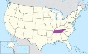 &iquest;D&oacute;nde se encuentra el estado de Tennessee?